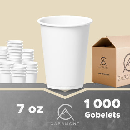 Vasos de papel de 7 oz con agitadores de madera, ecológicos y desechables, resistentes al calor, para bebidas frías y calientes, hechos de cartón de calidad, ideales para café, té, cumpleaños, etc. -200