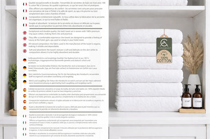 Caramont Lot de 6 Serviettes de Bain 90x150 cm – 100% Coton, Ultra Douces, Très Absorbantes, Séchage Rapide, Qualité Hôtelière – Blanc – pour Salle de Bain, Douche, Gym, Hôtel et Spa