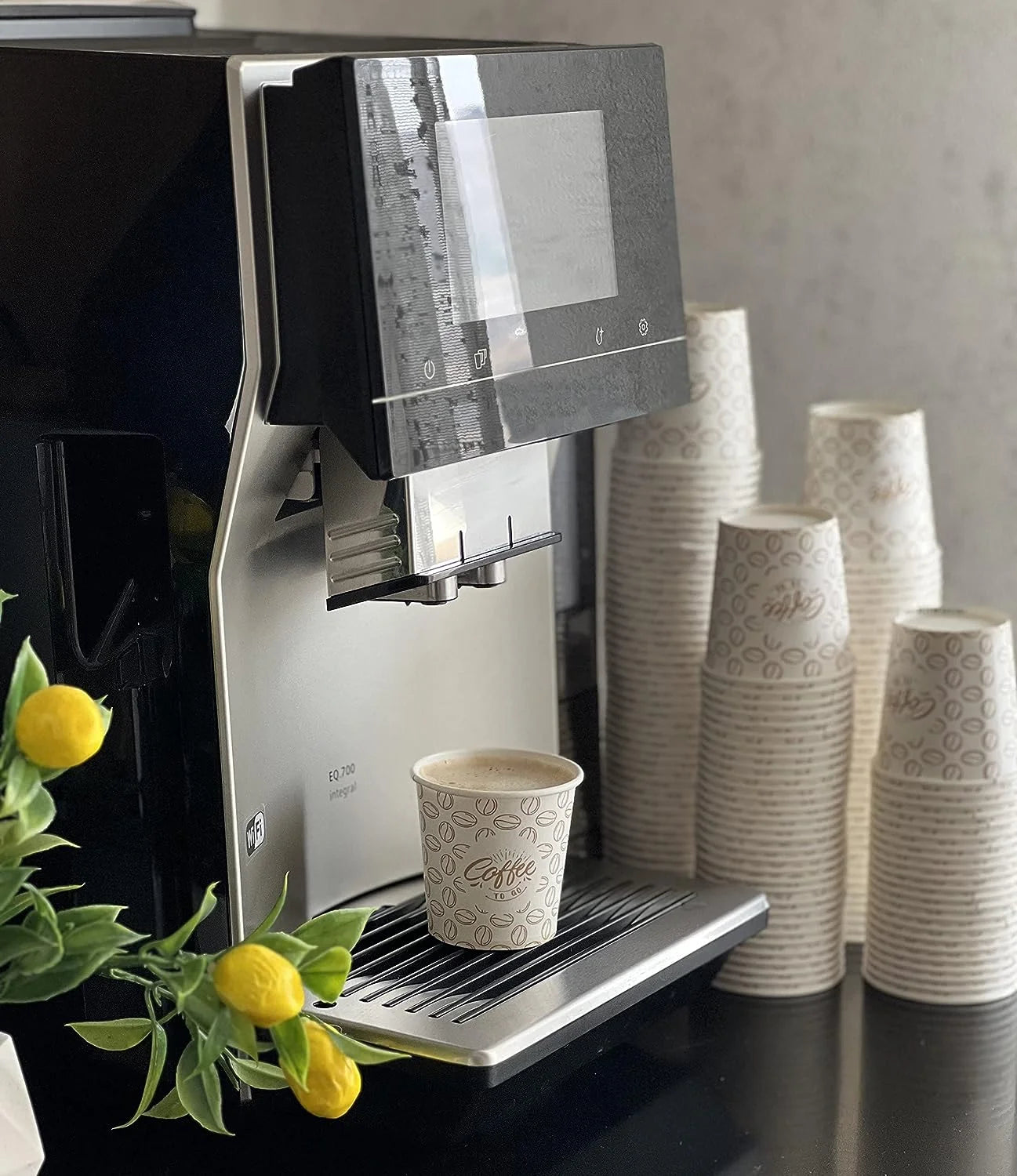 Vasos de papel desechables Caramont de 7 oz, resistentes al calor, para bebidas frías y calientes en cartón de calidad, ideales para café, té, cumpleaños, etc. - 3000 