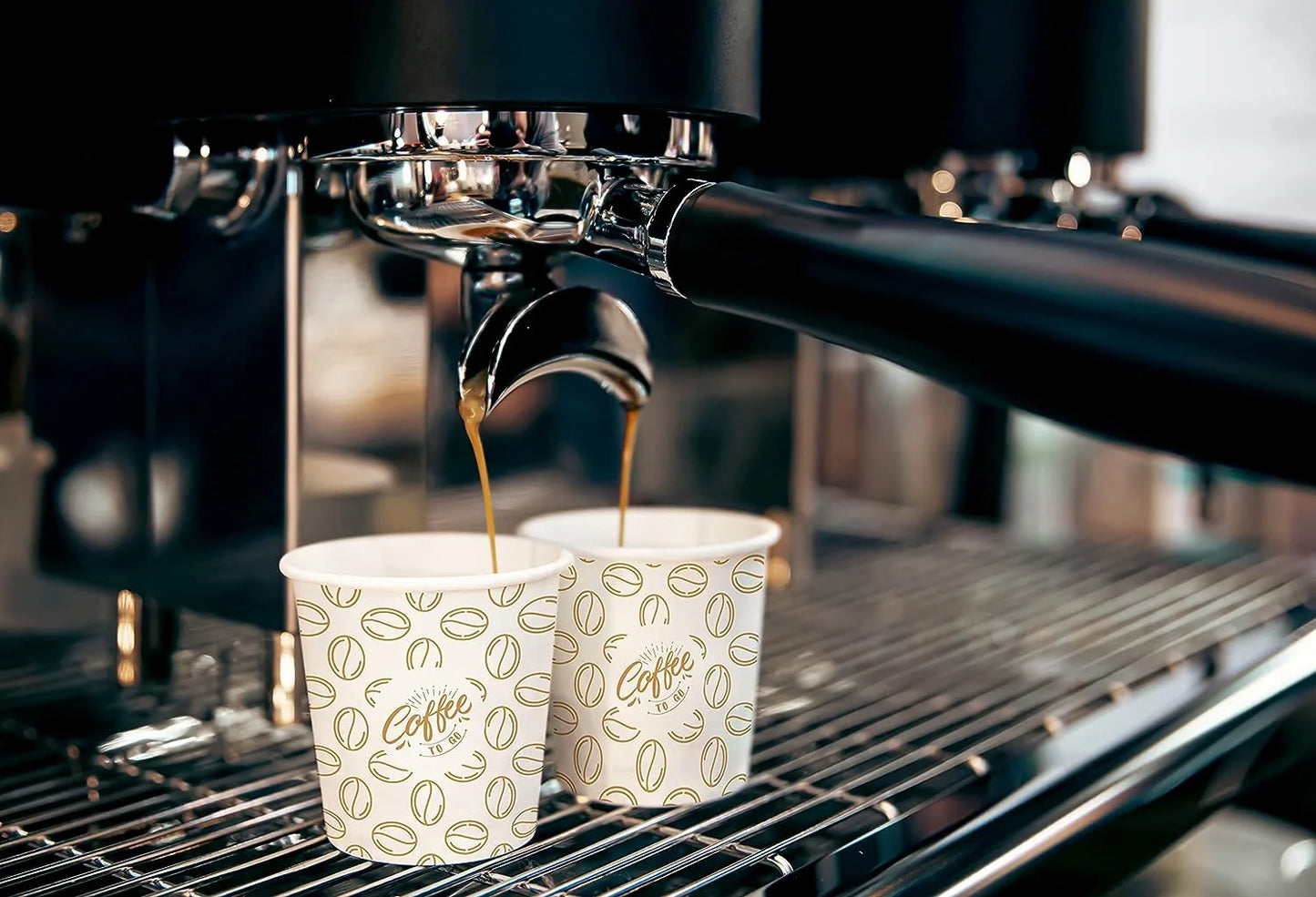 Caramont Espresso-Pappbecher, 113 ml, 1000 Stück, umweltfreundlich, Einweg, hitzebeständig, hochwertiger Karton, ideal für alle Heißgetränke, Kaffee, Tee, Schokolade usw. – 1000 